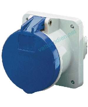Ổ cắm gắn âm 63A – 3P – 230V – 6H IP 44 